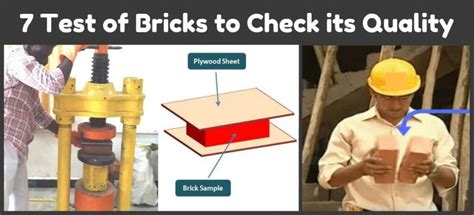 hardness test procedure for bricks|how to measure brick quality.